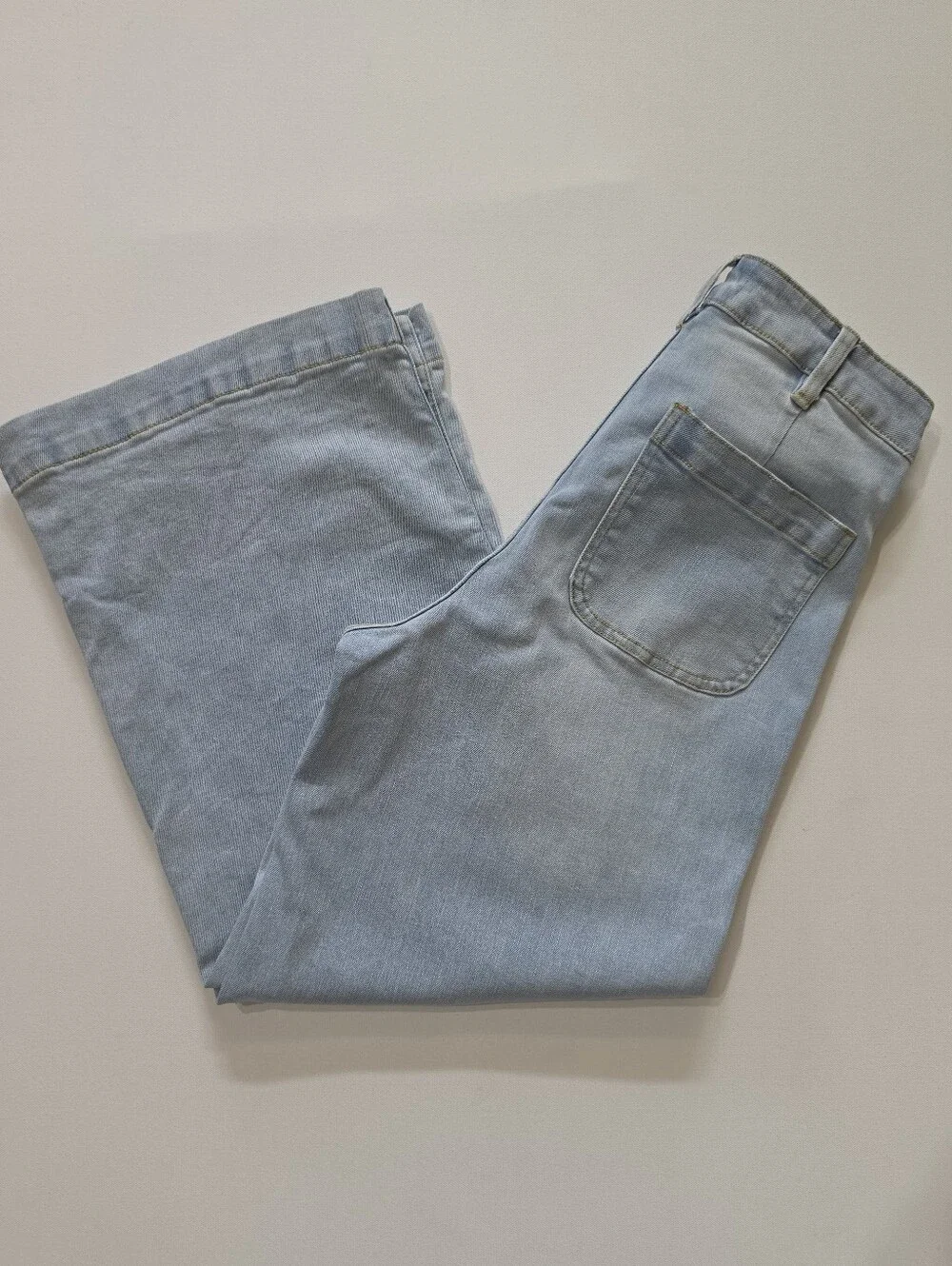 Oat New York Wide Leg Jeans Womens 2 Light Wash Wide Leg High Rise 90s‎ Style